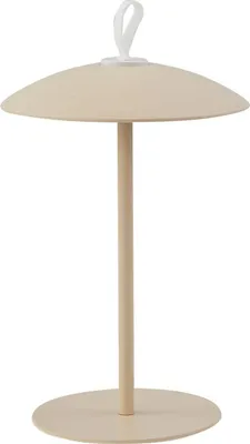 Produktbild von Lindby LED-Akku-Tischleuchte Kanani, beige, dimmbar