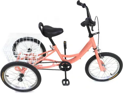 Obrázek produktu pro 16palcová tříkolka s nákupním košíkem (světle oranžová) pro děti