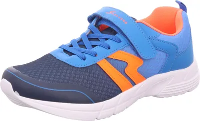 Produktbild von Sneakers Damen-Klett-Sportschuh Blau-Orange-Weiß, Farbe:blau, EU Größe:40