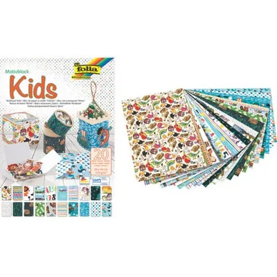 Produktbild von folia 48949 folia Motivblock "Kids", 240 x 340 mm, 20 Blatt