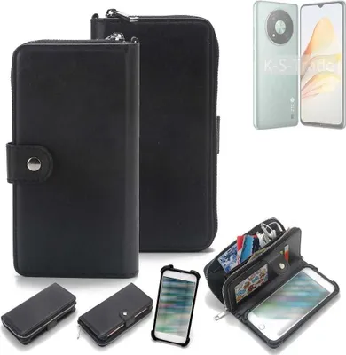 Produktbild von K-S-Trade 2in1 Handyhülle Schutzhülle kompatibel mit ZTE XiaoXian 50  & Portemonnee Cover Handy Hülle Case Etui Geldbörse Wallet Bookstyle Hülle