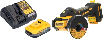 Produktbild von DeWalt DCS 438 H1 Akku Multimaterialschneider 18 V 76 mm Brushless + 1x Powerstack Akku 5,0 Ah + Ladegerät