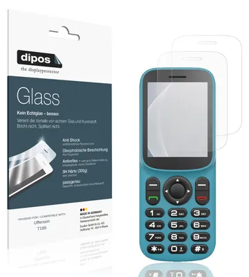 Image de 2x Protection ecrán pour Ufferson T185 mat Verre souple Film Protecteur 9H dipos