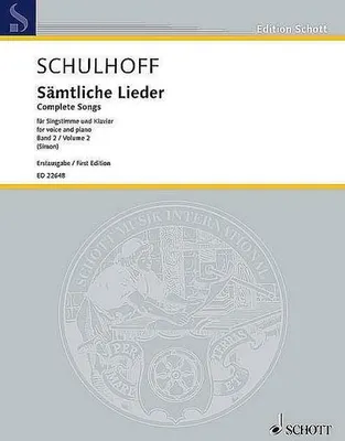 Produktbild von Sämtliche Lieder Band 2für Gesang und Klavier