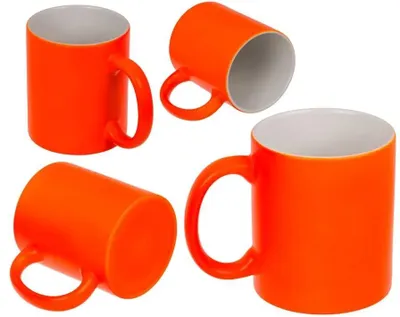 Produktbild von OOTB Becher Neon Orange aus Steingut 9 x 85 cm