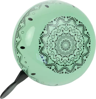 Image de WIDEK Sonnette de vélo à 2 sons Mandala Green Bay, XXL Ø 80mm, Ding Dong - fort et puissant