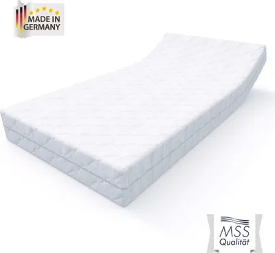 Produktbild von MSS e.K. Deluxe Taschenfederkernmatratze 140 x 200 x 20 cm | Härtegrad H5 | 7-Zonen Federkernmatratze mit Microfaser-Bezug
