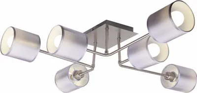 Zdjęcie produktu dla Żyrandol SAX srebrny 6xE14x40W tkanina wym:18x80x74cm IP20 Candellux