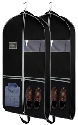 Hängende Kleidertasche für Kleiderschrank, 2 Stück