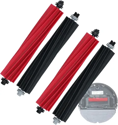 Produktbild von Ersatzteile Zubehör, Trennbare Rubber DuoRoller-Bürste für roborock S8/S8 +/S8 Pro Ultra/Q8 max/Q8 max+/Q5 max Roboter Staubsauger, 2-Satz Gummirollenbürsten.