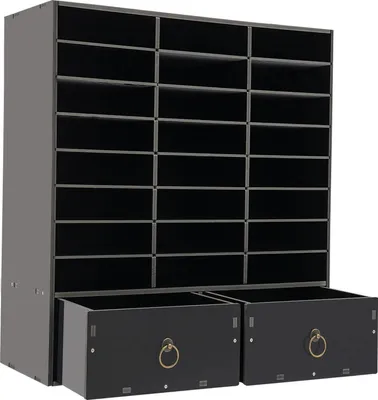 Image de Organisateur de boîtes aux lettres - Étagère de rangement pour courrier - Boîtes aux lettres pour salle de classe - Trieur de courrier pour bureau - Organisateur de documents pour bureau