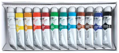 Ölfarbe-Set, 12 Tuben à 12 ml, gebrauchsfertig, mischbar