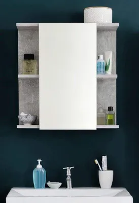 Immagine prodotto di Armadietto illuminato 60x62x20 cm in melaminico effetto cemento