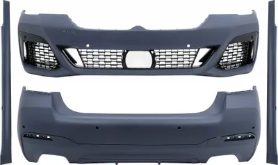 Produktbild von Bodykit für BMW 5er G30 LCI 2020+ MT Look Unterer Gitter Seitenschweller Stoßstange.