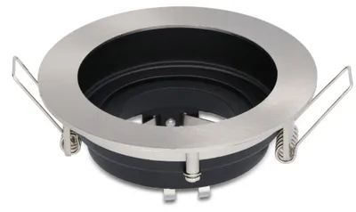 Image de HOFTRONIC - Spot LED encastrable 100mm GU10 Rond Acier inox IP20