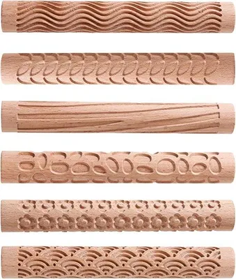 Produktbild von Handgefertigter Hohlrolle aus Holz - DIY-Kunsthandwerk (Typ 2)