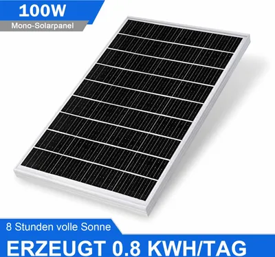 Produktbild von 400W Solaranlage Komplettpaket Mono Solarpanel Solarmoduls Solar Set Inselanlage Dach Wohnmobile