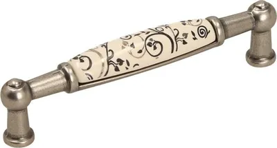 Immagine prodotto di Maniglia UP21, nichel patinato, porcellana MLK-12, 96 mm