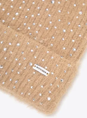 Produktbild von Wittchen Damenkappe in Beige mit kleinen Zirkonia