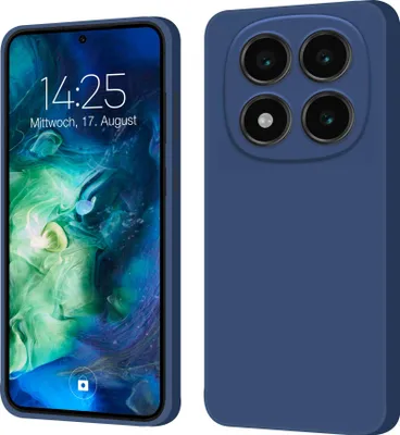 Produktbild von Hülle für Xiaomi Redmi Note 14 Pro Case Cover Bumper Silikon Softgrip Schutzhülle Farbe: Blau