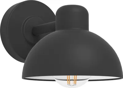 Produktbild von EGLO Außen-Wandlampe Entrimo, 1 flammige Außenleuchte, Wandleuchte aus Stahl verzinkt, Farbe: Schwarz, Fassung: E27, IP44