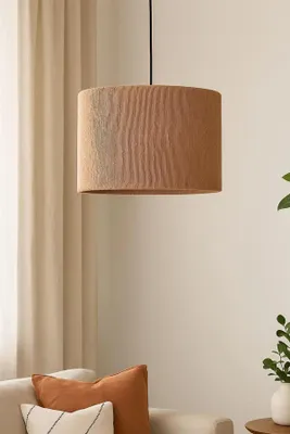 Immagine prodotto di Opviq, elegante lampada a sospensione con struttura in metallo e paralume in rafia, Ø 30 cm, regolabile in altezza (20-60 cm), color ecru, IP20, per un massimo di 40 W, ideale per gli ambienti moderni.