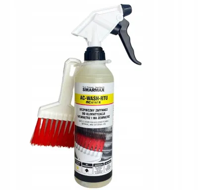 Produktbild von Preparat do czyszczenia klimatyzacji + szczotka, bezpieczny zmywacz brudów wentylacji, płyn antystatyczny 500ml, środek alkaiczny do mycia filtrów