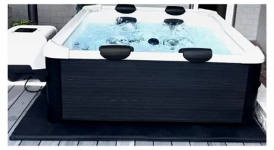 Produktbild von Premium PRO Design Energiespar Whirlpool Unterlage (4 cm Dicke) - Thermoisolierung & Kälteschutz - Isoliermatte für aufblasbare Whirlpools (Carbon Black, 204 cm x 204 cm für feste Außenwände)