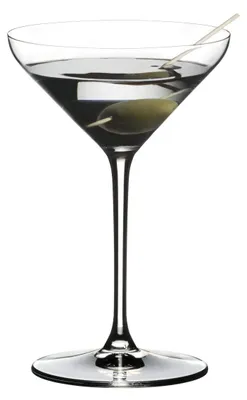 Image de Riedel Set d'avantages 4 x 2 verres EXTREME MARTINI 4441/17 et 4 pailles EKM Living en acier inoxydable