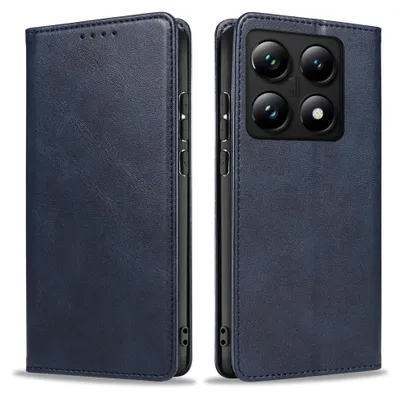 Produktbild von Handyhülle für Xiaomi 14T Kunstleder Flip Cover Hülle Klapphülle Case Kartenfach Farbe: Blau