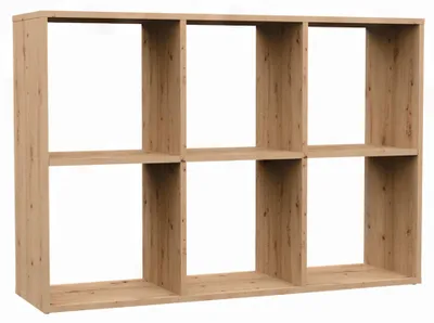 Produktbild von Selsey Malax – Offenes Standregal, 6 Fächer, Artisan-Eiche, 110 cm