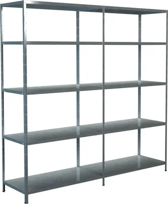 Produktbild von Steck-Grund-/ u 1 Anbauregal, 10 Böden, 2000x2000x500, verz.