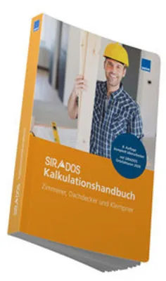 Obrázok produktu pre SIRADOS Kalkulationshandbuch Zimmerer, Dachdecker und Klempner