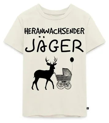Produktbild von Spreadshirt Heranwachsender Jäger Nachwuchs Kinder Premium T-Shirt, 122/128 (6 Jahre), Naturweiß