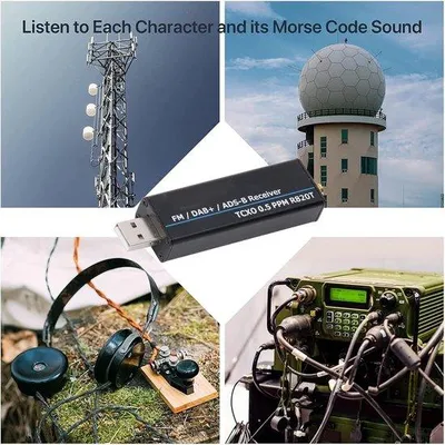 Produktbild von RTL-SDR-Receiver mit R820T2 0,5PPM TCXO - Ideal für Radioempfangsbedürfnisse