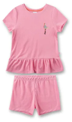 Produktbild von Sanetta Mädchen-Schlafanzug kurz Rosa aus Frottee 98