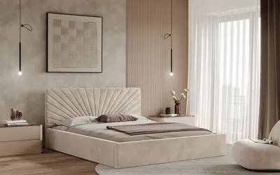 Obrázek produktu pro Postel BACOLI 120x200 béžová s úložným prostorem