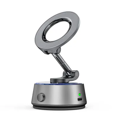 Produktbild von LISEN N58 Elektrische Vakuum Handyhalterung fürs Auto – 360° Drehbar, Starker Saugnapf, Wiederaufladbar