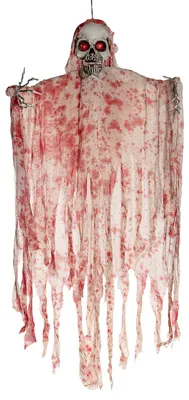 Produktbild von Blutiges Fetzenskelett mit Licht, Ton und Bewegung 170 cm