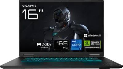 Produktbild von GIGABYTE Gaming A16 CTHI3DE894SH, 16" WUXGA, Core i7-13620H, 16GB, 1TB SSD, RTX 5050, Win11