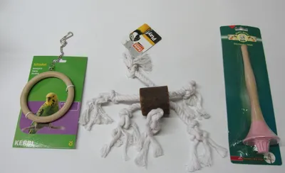 Produktbild von 3er Set Vogel Spielzeug Seil Sitzstange Sittich Kanarienvögel Schaukel Nr 816