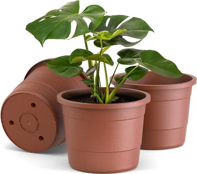 Produktbild von Plastard Blumentopf 3er Set 54 cm Durchmesser Terrakotta Pflanzkübel Pflanztopf