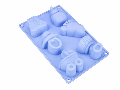 Produktbild von Silikonform Backform Babys Muffins 8 Stück Backform Küchen Dessert