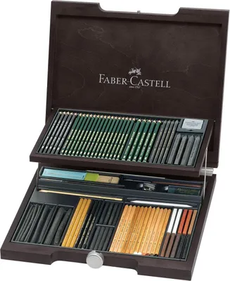 Obrázek produktu pro Faber-Castell 112971 Dárková sada plnicího pera a tužky grafitová tužka dřevěné pouzdro