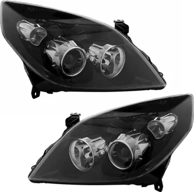 Produktbild von TYC Scheinwerfer Set für Opel Vectra C Signum 1/2006- H1 H7 Schwarz Halogen LWR