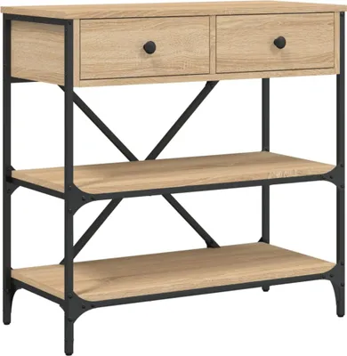 Obrázek produktu pro vidaXL Konzolový stolek Sonoma dub 75x34,5x75 cm výrobek ze dřeva