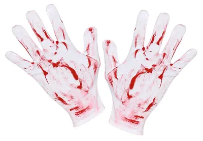 Produktbild von Blutige Handschuhe als Kostümzubehör