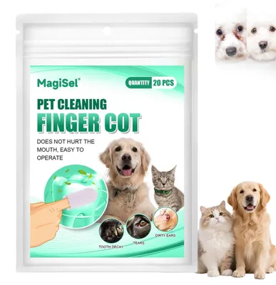 Productafbeelding van Tandreinigingspads voor Honden en Katten, Pack van 20