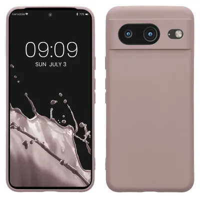 Produktbild von kwmobile Slim Case kompatibel mit Google Pixel 8 Hülle - Handyhülle aus Silikon in Nude Lilac