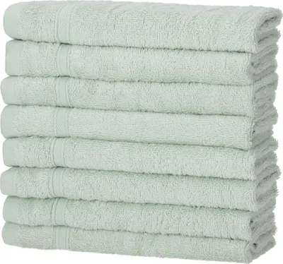 Produktbild von 8er Set Duschtücher 70x140 cm Baumwolle Weich Soft Frottee Saugfähig Duschtuch, Farbe:mint